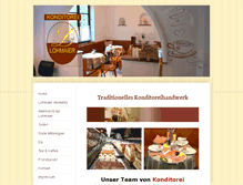 Tablet Screenshot of cafe-lohmaier.com